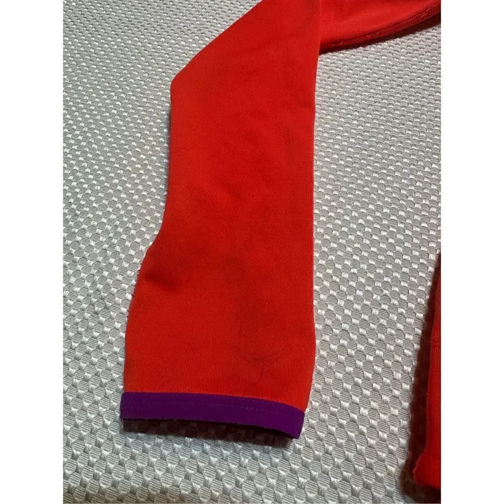 Nike pro orange kids hoodie (has flaws) size M